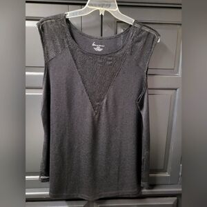 Lane Bryant Elegant Black Sleeveless Top